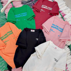 Áo Thun Nữ Cổ Tròn Baby Tee In Chữ Nhỏ Trước Sau Mạc AH787 - AG1244