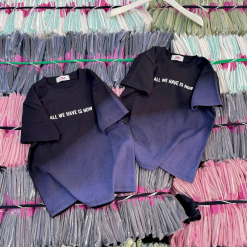 Áo Thun Nữ Cổ Tròn Baby Tee In Màu Loang Mạc AH787 - AG1246