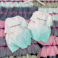 Áo Thun Nữ Cổ Tròn Baby Tee In Màu Loang Mạc AH787 - AG1246