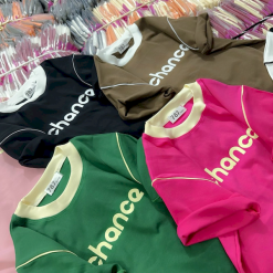 Áo Thun Nữ Cổ Tròn Baby Tee In Chữ Chance Mạc AH787 - AG1250