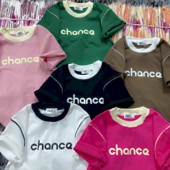 Áo Thun Nữ Cổ Tròn Baby Tee In Chữ Chance Mạc AH787 - AG1250