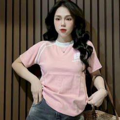 Áo Thun Nữ Cổ Tròn Baby Tee In Logo Ngực Chữ B Mạc AH787 - AG1252