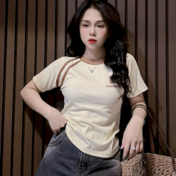 Áo Thun Nữ Cổ Tròn Baby Tee In Logo Ngực Chữ B Mạc AH787 - AG1252