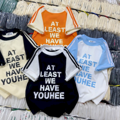 Áo Thun Nữ Cổ Tròn Baby Tee In Chữ At Least Mạc AH787 - AG1254