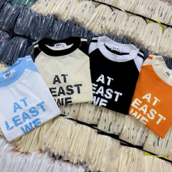Áo Thun Nữ Cổ Tròn Baby Tee In Chữ At Least Mạc AH787 - AG1254
