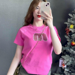 Áo Thun Nữ Cổ Tròn Baby Tee In Hình Trái Tim Mạc AH787 - AG1256