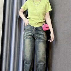 Áo Thun Nữ Cổ Tròn Baby Tee In Dập Nổi Chữ ICE Mạc AH787 - AG1257