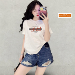 Áo Thun Nữ Cổ Tròn Form Vừa In Pretty Good Size M(40-60kg) - AG1275