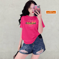 Áo Thun Nữ Cổ Tròn Form Vừa In Pretty Good Size M(40-60kg) - AG1275