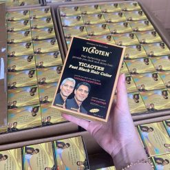 Dầu Gội Phủ Bạc YiCAOTEN Màu Đen Hộp 10gói - GOIYICAOTEN