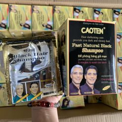 Dầu Gội Phủ Bạc YiCAOTEN Màu Đen Hộp 10gói - GOIYICAOTEN