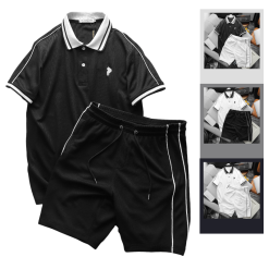 Set Bộ Nam Quần Short Áo Tay Ngắn thuê logo - SBN100