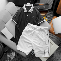 Set Bộ Nam Quần Short Áo Tay Ngắn thuê logo