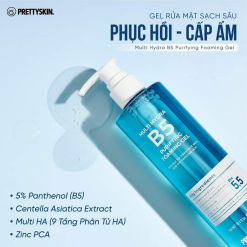 Sữa Rửa Mặt Prettyskin Multi Hydra B5 Cấp Ẩm Sạch Sâu 300ml - 8809733219091