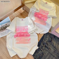 Áo thun nữ cổ tròn Baby Tee ôm body từ 35kg - 55kg in chữ hello friend - AG1287