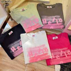 Áo thun nữ cổ tròn Baby Tee ôm body từ 35kg - 55kg in chữ hello friend - AG1287