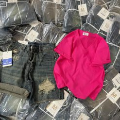 Áo thun nữ cổ tim trơn Baby Tee ôm body từ 35kg - 55kg - AG1289