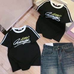 Áo thun nữ cổ tròn Baby Tee ôm body từ 35kg - 55kg in chữ keep - AG1292