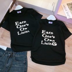 Áo thun nữ Baby Tee ôm body từ 35kg - 55kg in chữ Earn One - AG1295