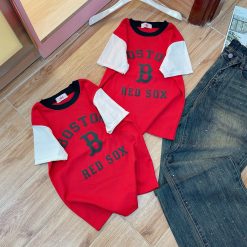 Áo thun nữ Baby Tee ôm body từ 35kg - 55kg in chữ B lớn - AG1302