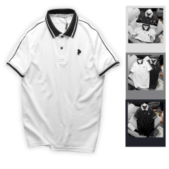 Áo Thun Nam Polo Cổ Bẻ Thêu Logo Vải music tổ ong - CS221