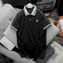 Áo Thun Nam Polo Cổ Bẻ Thêu Logo Vải music tổ ong - CS221