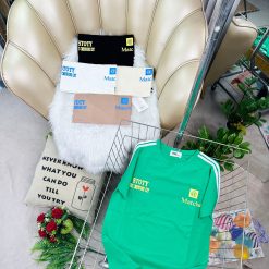 Áo Thun Nữ Cổ Tròn In Chữ hai bên form vừa size M(40-60kg) - AG1309