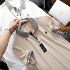 Áo Thun Nam Cổ Bẻ Pack Hourse Viền Bo Sọc Nhuyễn Thêu Logo (Có size 3x) - CS222