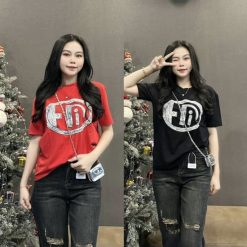 Áo Thun Nữ Cổ Tròn Thuê Hình form vừa size M(40-60kg) - AG1313