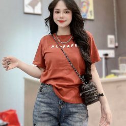 Áo Thun Nữ Cổ Tròn Thuê Chữ ALYPAPER form vừa size M(40-60kg) - AG1317