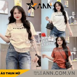 Áo Thun Nữ Cổ Tròn Thuê Chữ ALYPAPER form vừa size M(40-60kg) - AG1317