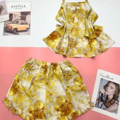 Đồ bộ mango quần đùi áo hai dây có nơ - DBO4379