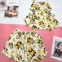 Đồ bộ mango quần đùi áo hai dây có nơ - DBO4379