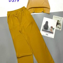 Đồ bộ tăm lạnh quần dài áo cổ tròn tay ngắn in chữ YAJ9 - DBO4392