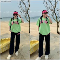 Đồ Bộ Quần Dài In Chữ New York Áo Tay Ngắn Form Dưới 70kg - DBO4406