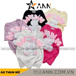 Áo thun nữ Baby Tee ôm body từ 35kg - 55kg in con thỏ - AG1323