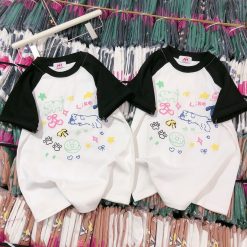 Áo thun nữ Baby Tee ôm body từ 35kg - 55kg in nhiều hình chú mèo - AG1325