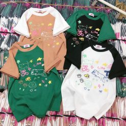 Áo thun nữ Baby Tee ôm body từ 35kg - 55kg in nhiều hình chú mèo - AG1325