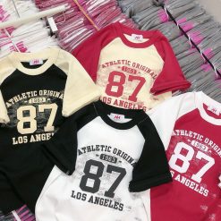 Áo thun nữ Baby Tee ôm body từ 35kg - 55kg in Số 87 - AG1331