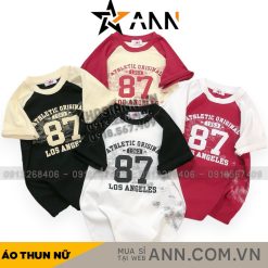 Áo thun nữ Baby Tee ôm body từ 35kg - 55kg in Số 87 - AG1331