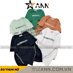 Áo thun nữ màu trơn in chữ Baby Tee ôm body từ 35kg - 55kg - AG1334