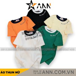 Áo thun nữ in chữ từ vai xuống Baby Tee ôm body từ 35kg - 55kg - AG1335
