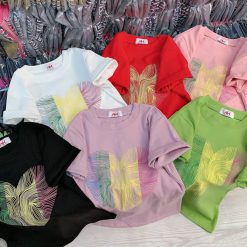 Áo thun nữ in hình trái tim màu Baby Tee ôm body từ 35kg - 55kg - AG1338