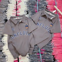 Áo thun nữ Cổ Bẻ In Nổi Chữ Baby Tee ôm body từ 35kg - 55kg - AG1342