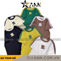 Áo thun nữ in Hình Gấu trước ngực Baby Tee ôm body từ 35kg - 55kg - AG1343