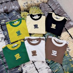 Áo thun nữ in Hình Gấu trước ngực Baby Tee ôm body từ 35kg - 55kg - AG1343