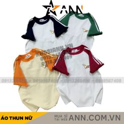 Áo thun nữ Baby Tee ôm body từ 35kg - 55kg in Hình Con Chó bên trái - AG1344
