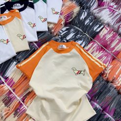 Áo thun nữ Baby Tee ôm body từ 35kg - 55kg in Hình Con Chó bên trái - AG1344