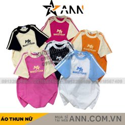 Áo thun nữ Baby Tee ôm body từ 35kg - 55kg in chữ MAKEITRAIN - AG1347