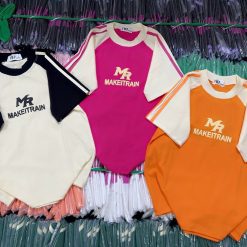 Áo thun nữ Baby Tee ôm body từ 35kg - 55kg in chữ MAKEITRAIN - AG1347